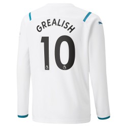 Camisola Manchester City Jack Grealish 10 Equipamento Segundo 2021-2022 Manga Comprida